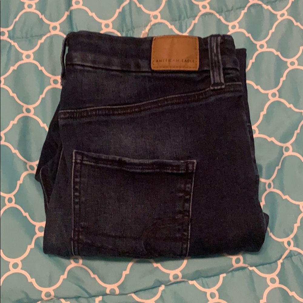 high waisted american eagle jeans